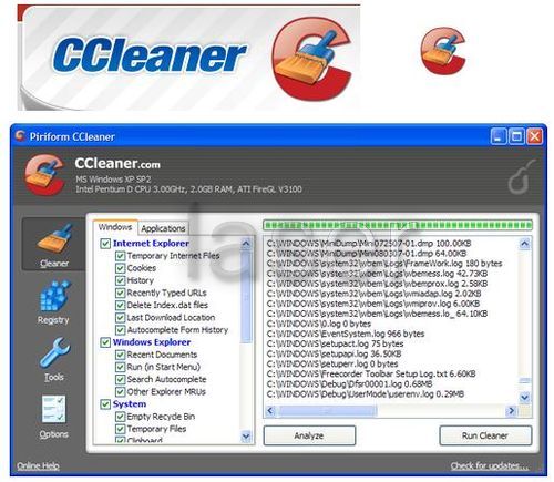 مع برنامج CCleaner الرائع لست بحاجة للفورمات